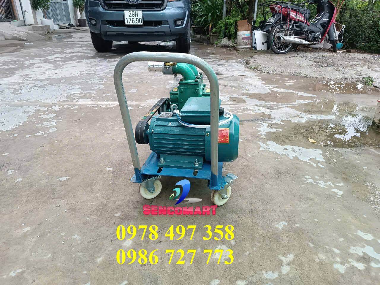 Bơm Chìm Hút Bùn 4kW 1 Pha - Họng 50mm, Cánh Thép Đặc