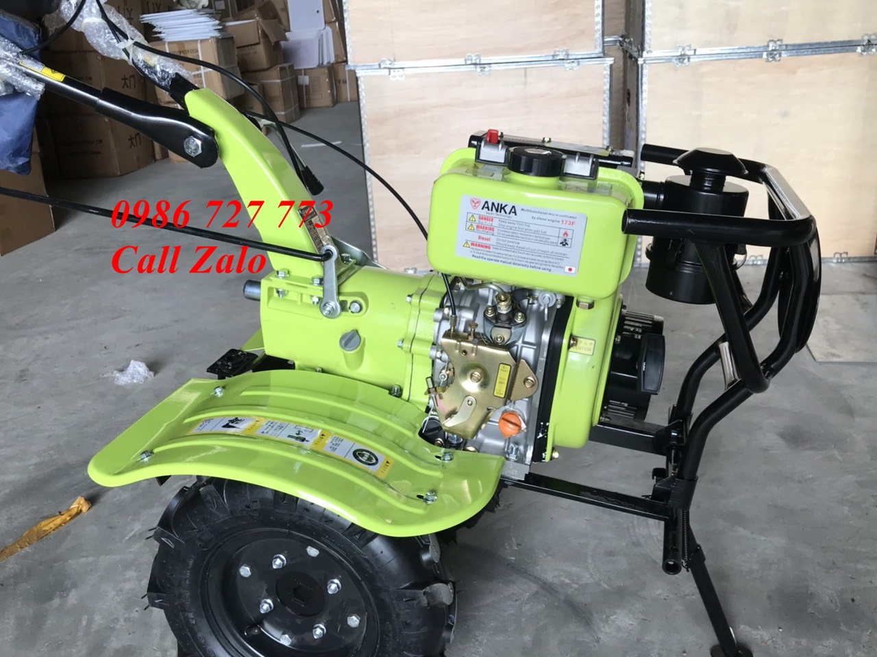 Máy Xới Đất Chạy Dầu Anka 173F Chính Hãng Đức