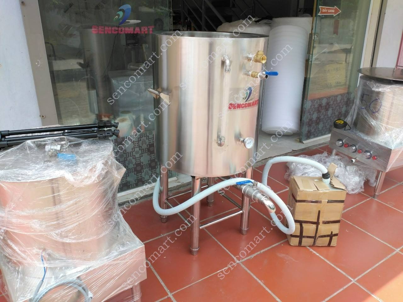 Nồi Nấu Đậu Phụ, Đậu Hũ 50L Sục Đảo Tự Động
