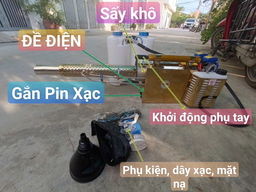 Máy phun thuốc dạng khói loại đề có sấy YAMAHA PK350