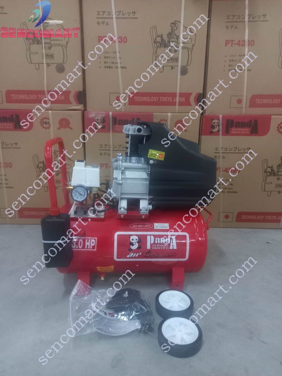Máy Nén Khí Đầu Liền Có Dầu Panda 12L PT4213