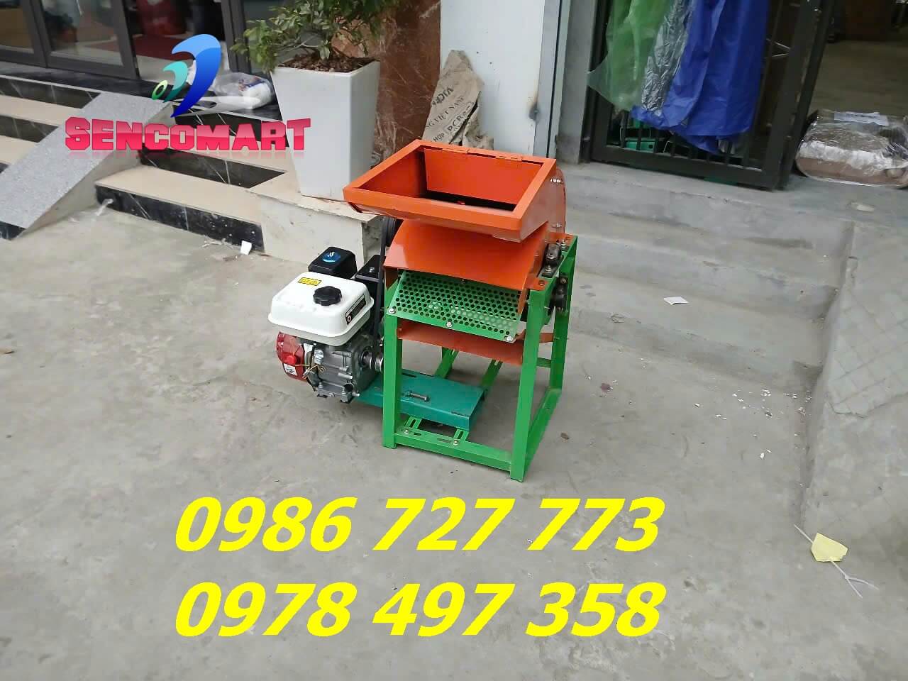 MÁY TÁCH HẠT NGÔ CẢ VỎ CHẠY XĂNG 6,5HP YAMAHA