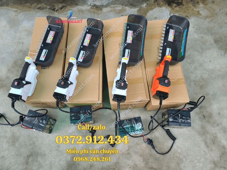 Máy hái chè truyền thống chạy điện ắc quy siêu nhanh