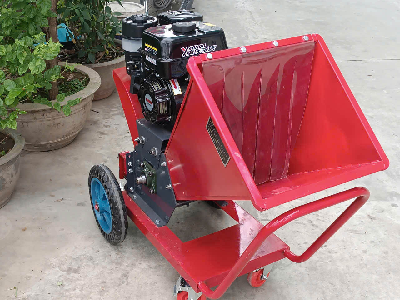 Máy Băm Nghiền Tàu Dừa Tươi Khô, Băm Cành Cây Làm Phân Vi Sinh, Ủ Chua Chạy Xăng Yamaha