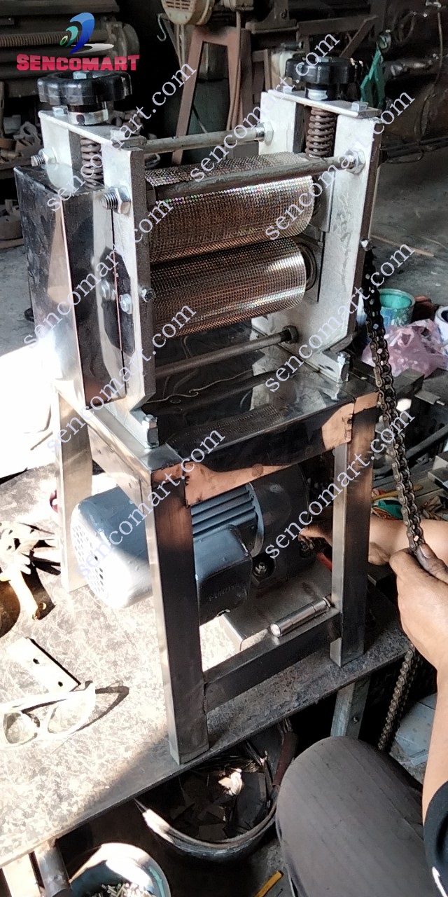 Máy Lạng Bì Inox chạy điện LB-200- Máy lạng mỡ mô tơ 100% dây đồng