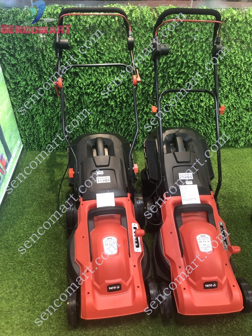 Máy xén cỏ, cắt cỏ đẩy tay chạy điện YATO YT 85200 công suất 1300W
