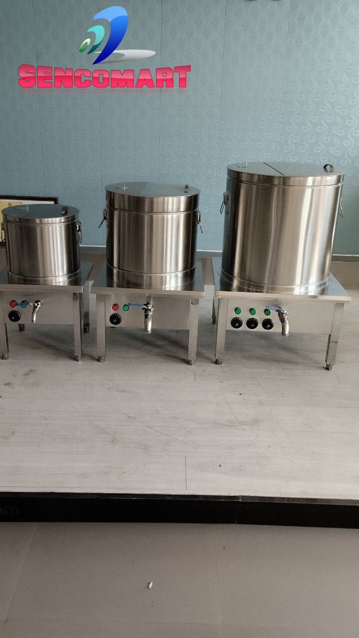 Nồi Nấu Phở, Hầm Xương 50L Đế Vuông 3 Lớp Bảo Ôn Giữ Nhiệt