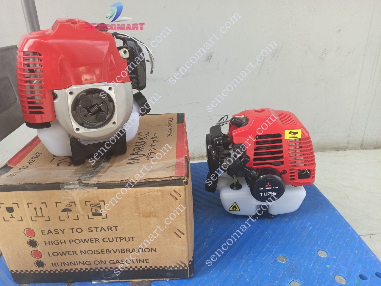 Động cơ 2 thì Mitsubishi TU26 lắp máy cắt cỏ, máy phun thuốc