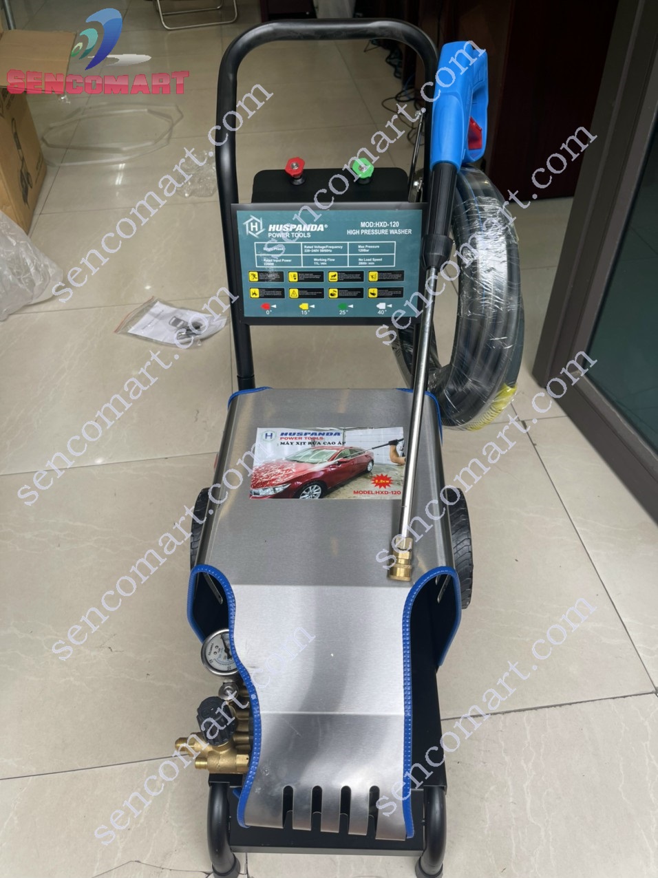 Máy Rửa Xe Cao Áp 2.2Kw Huspanda HXD 120