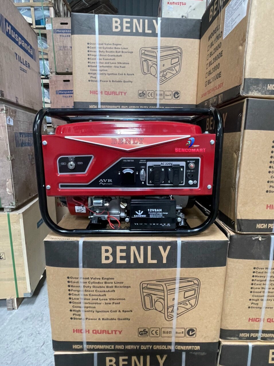 Máy phát điện chạy xăng 3kw Benly 3800 giật nổ