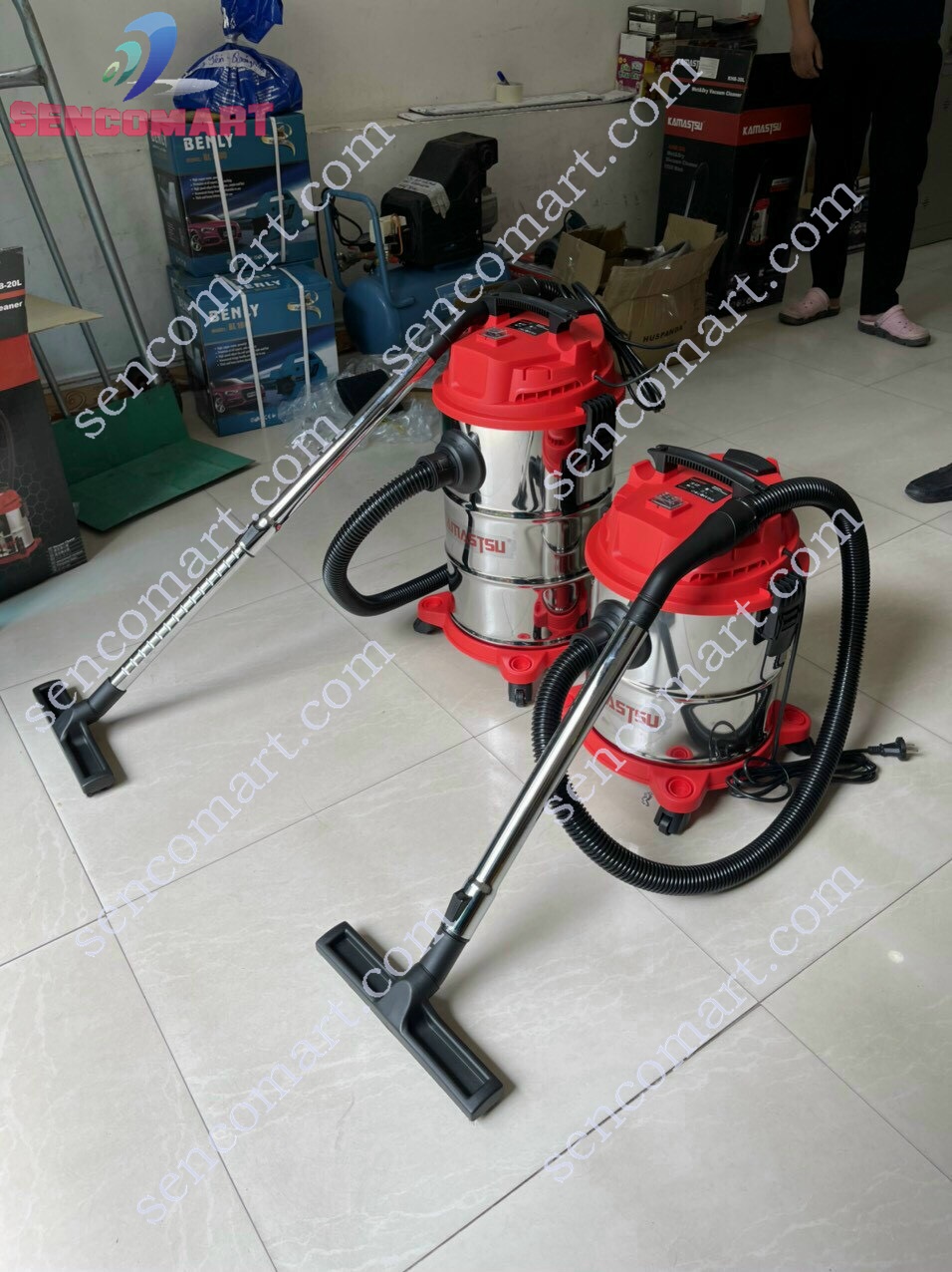 Máy hút bụi khô và ướt công nghiệp Kamastsu KHB 30L hàng chính hãng