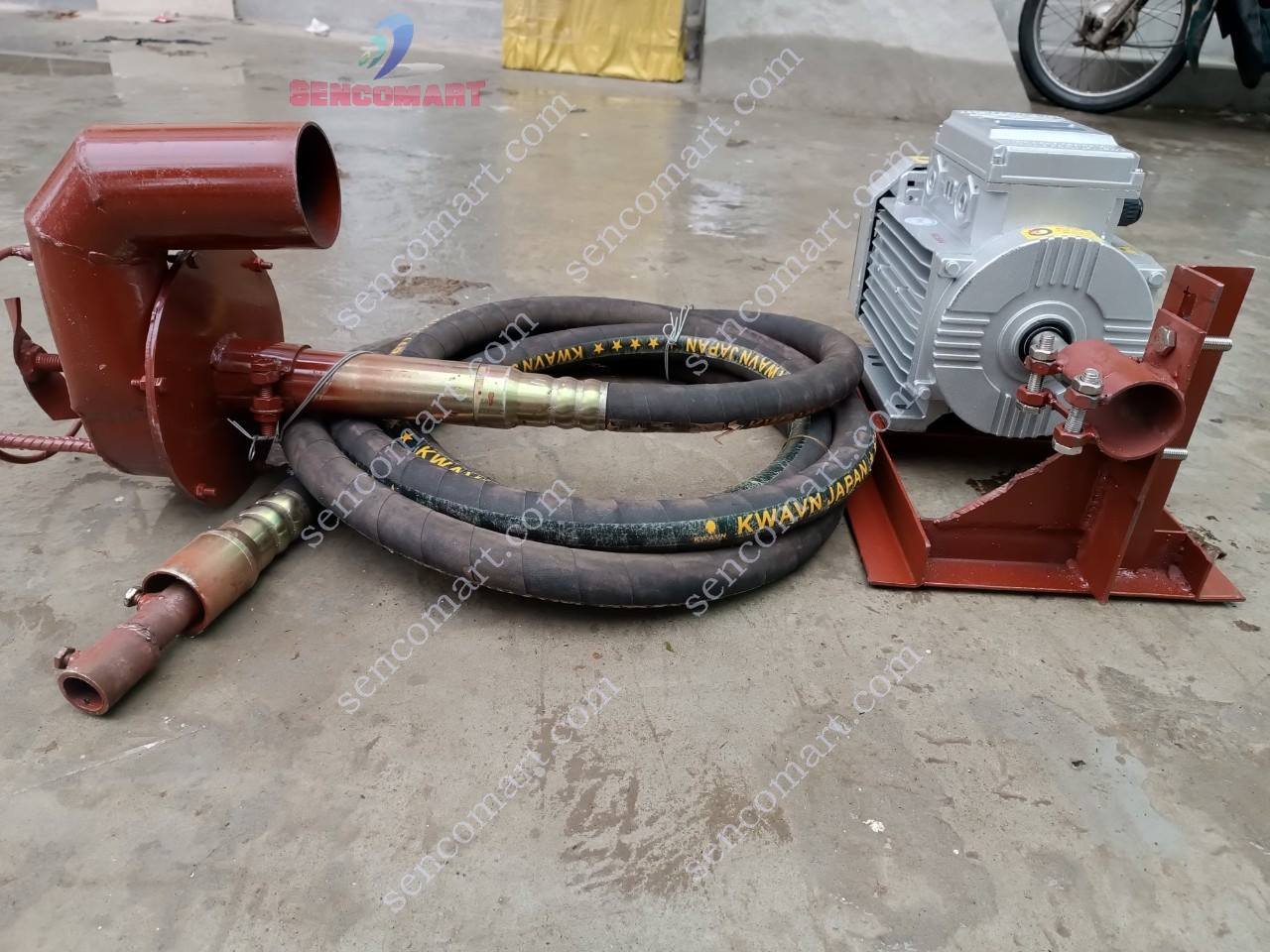 Máy hút bùn chất thải dây cáp mềm HBM-34M ( chưa có mô tơ)