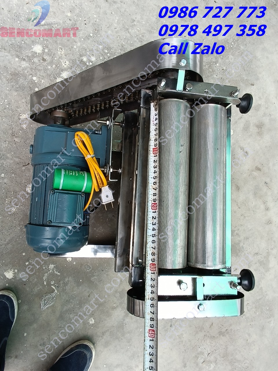 Máy cán mực, cá đuối lô dài 30cm 100% hàng Việt Nam