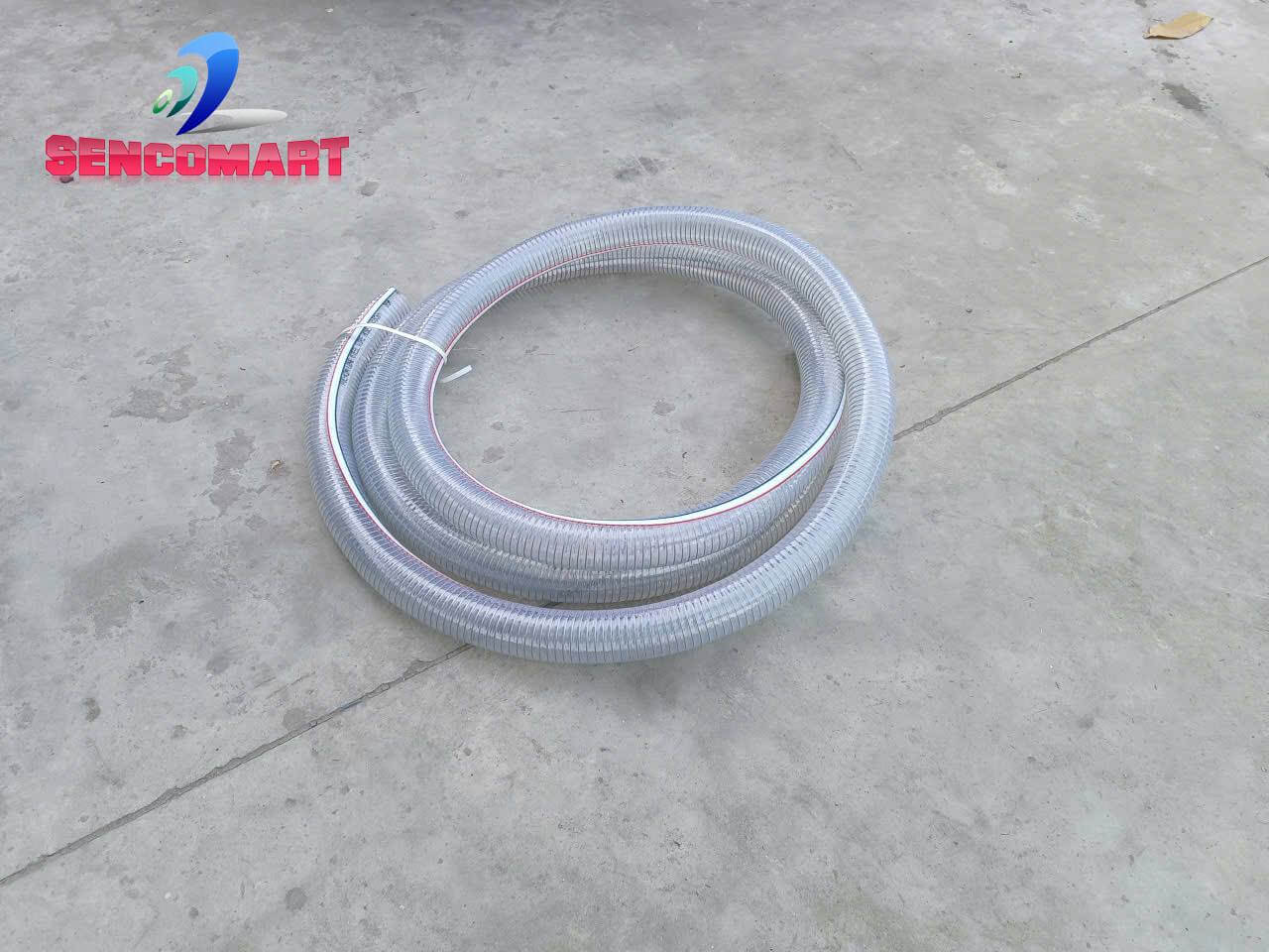 Cuộn Dây Nhựa PVC Lõi Thép Trong Suốt | Hút Bùn, Hút Nước