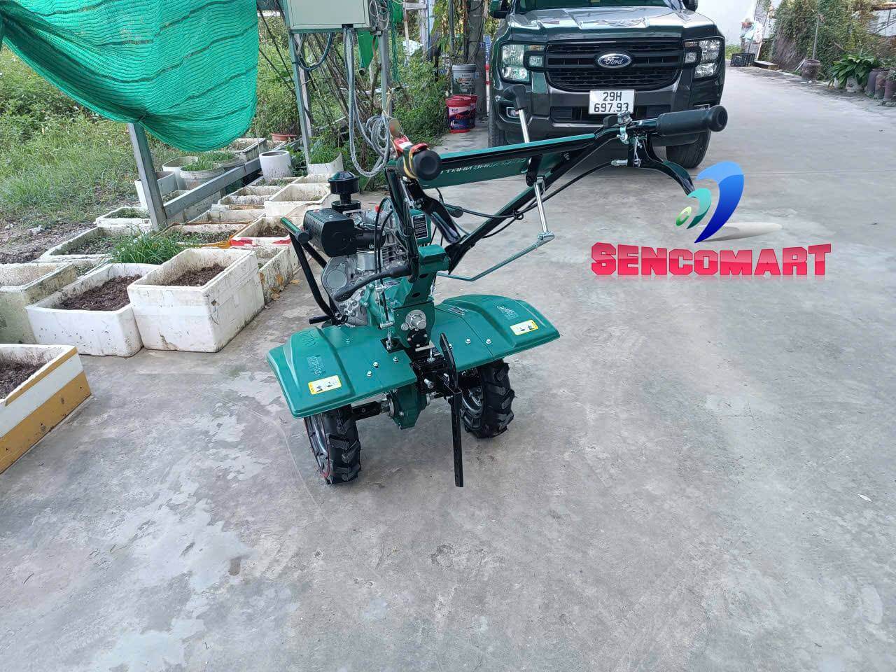 Kỹ Thuật Làm Đất Trồng Cây Ăn Quả Bằng Máy Xới Turbo chạy dầu