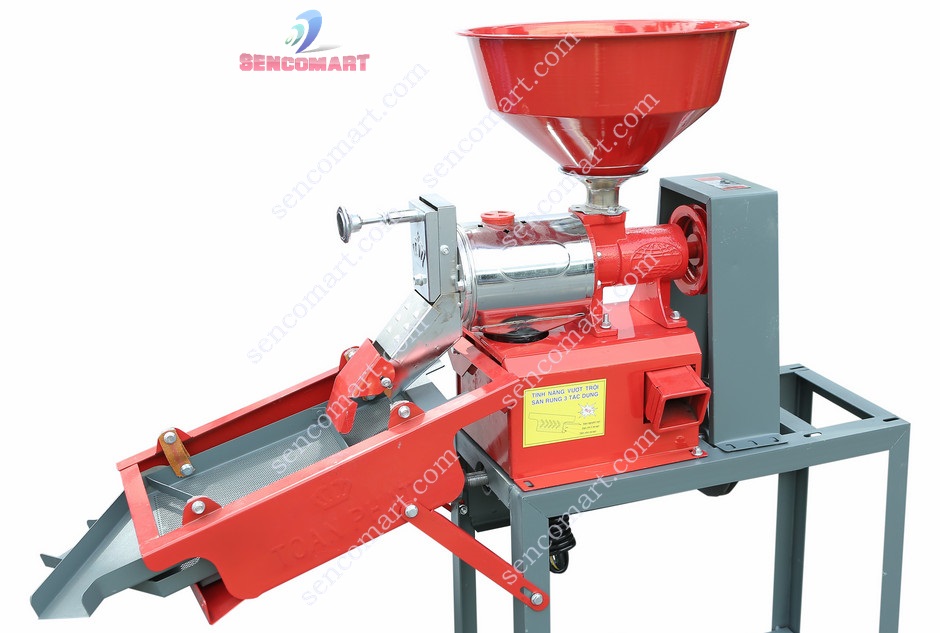 Máy Xát Gạo Sàng 3 Cấp Độ Rung TF555-KN Chưa Gồm Motor