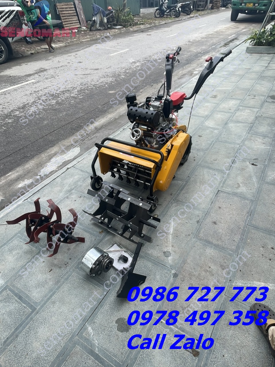 Máy phát cỏ trục băm chạy dầu 5 chức năng Yamaha 178cc