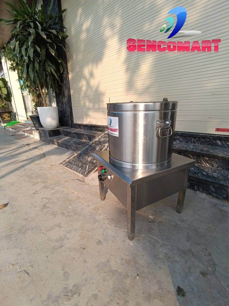 Nồi Hầm Xương Mâm Nhiệt Đế Vuông | Inox 304 Dày Dặn - Giá Rẻ