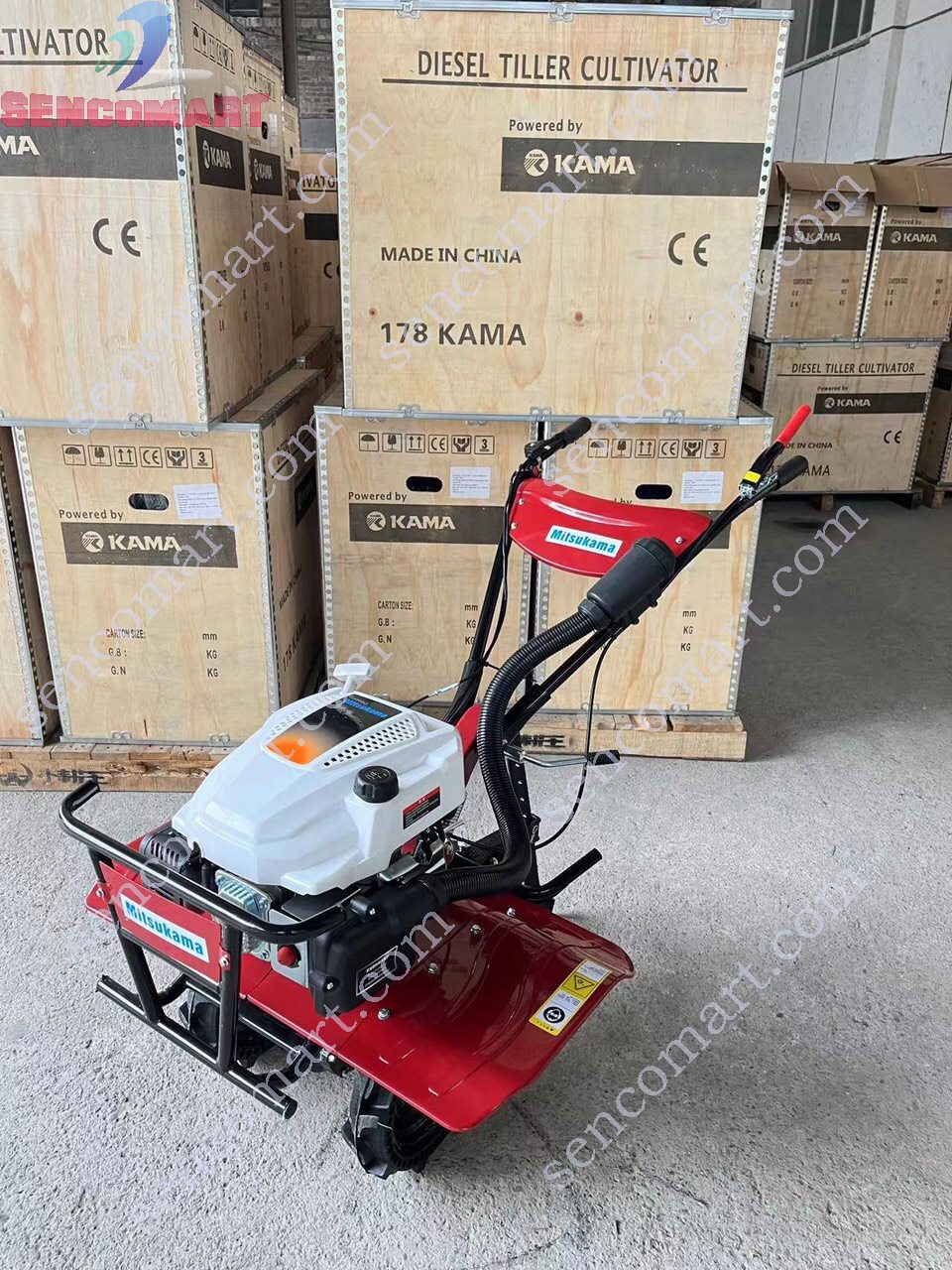 Máy Xới Đất Trục Đứng Mitsukama 7HP Chạy Xăng Thế Hệ Mới 2023