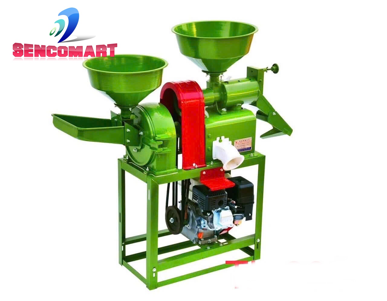 MÁY XÁT GẠO CHẠY XĂNG, DẦU SENCOMART 688