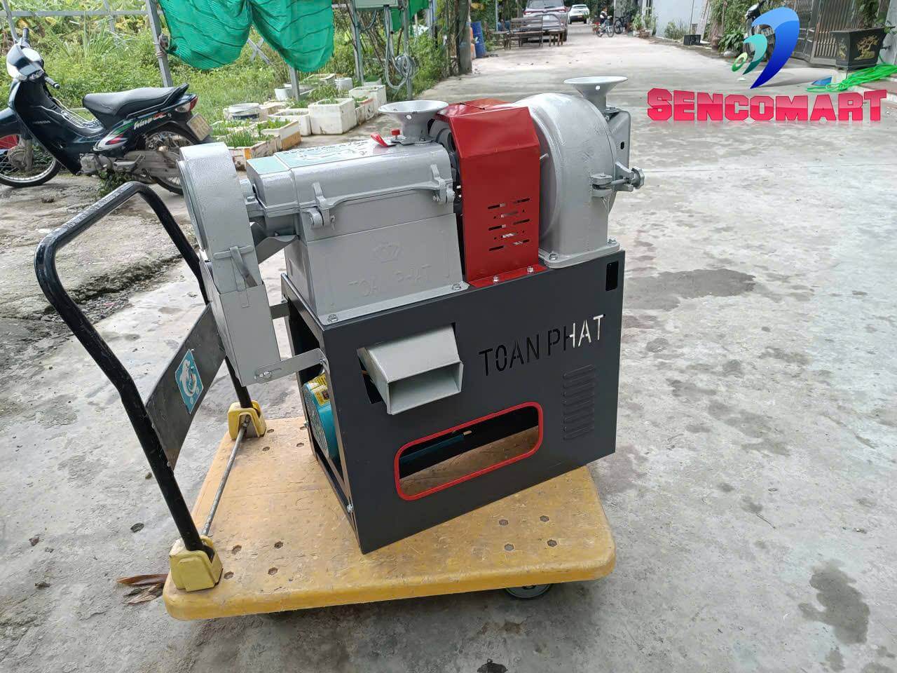Máy Xát Gạo Liên Hoàn 2 Trong 1: Xay Xát & Tách Trấu Hiệu Quả