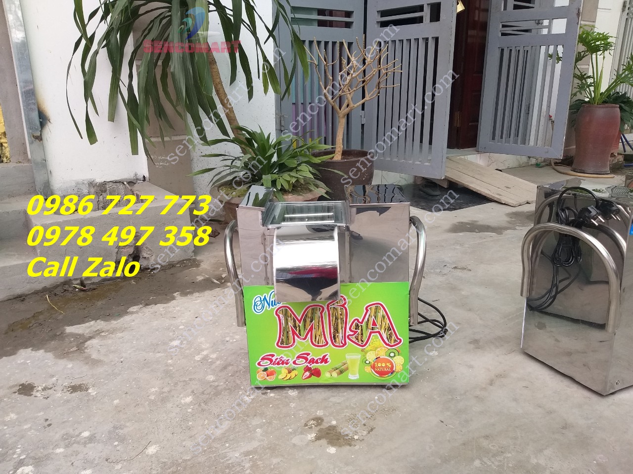 Máy ép nước mía để bàn chạy ắc quy Sencomart F24V