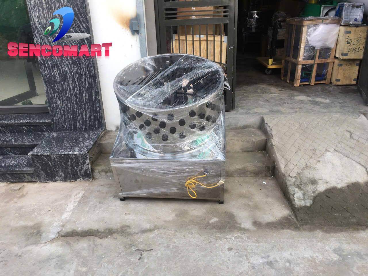 Máy vặt lông dê đường kính 80cm, 100% inox