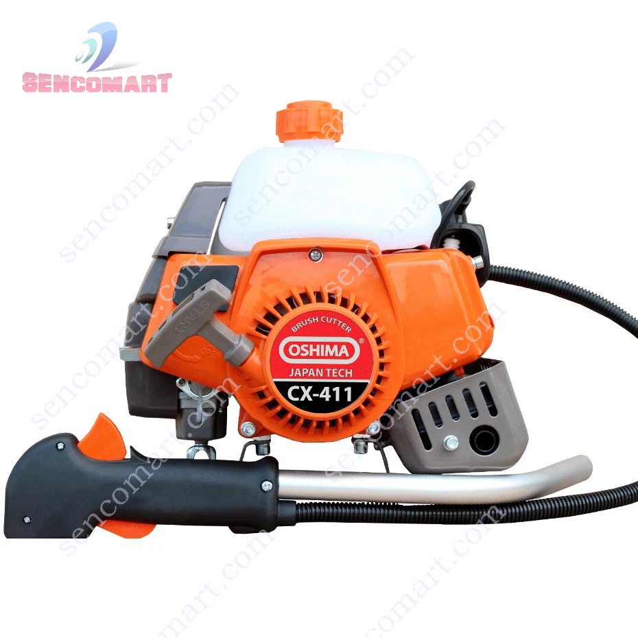 Máy Cắt Cỏ Oshima 411 cam xám