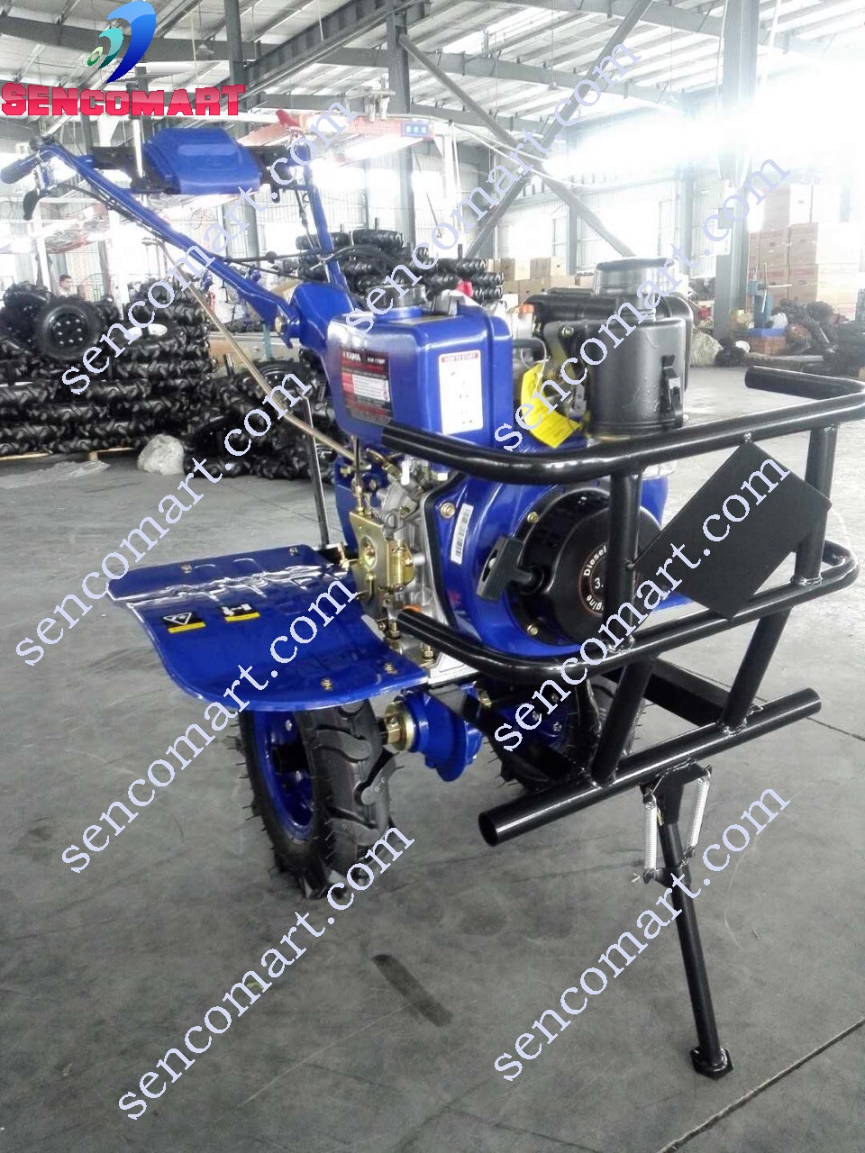 Máy Xới Đất Chạy Dầu Kama 173F Hàng Đức Chính Hãng