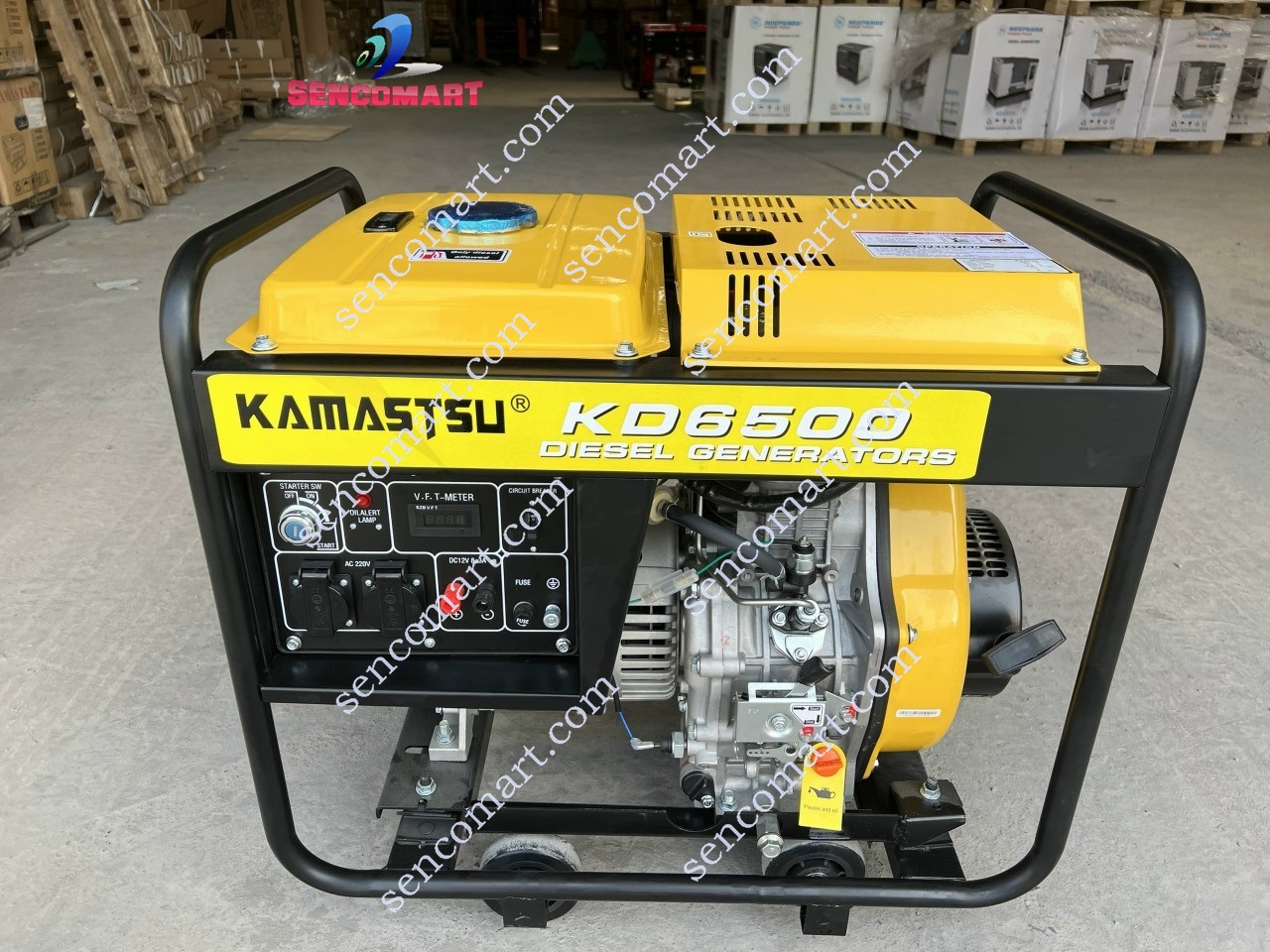 Máy phát điện chạy dầu 5kw kamastsu KD6500