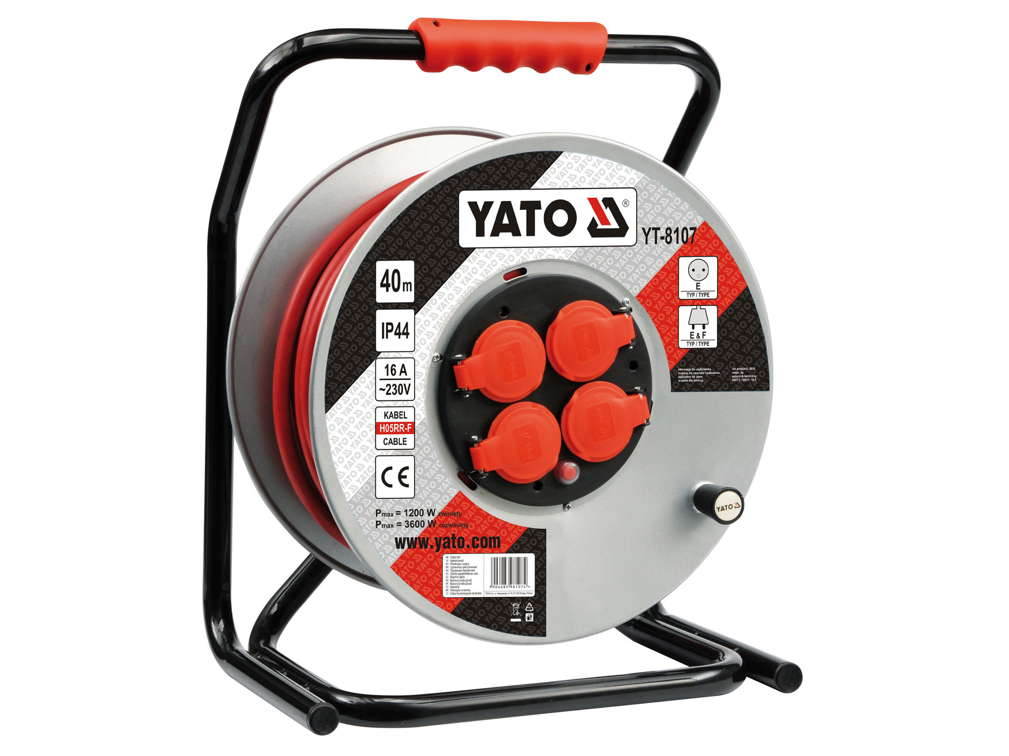 Cuộn dây điện rulo 40m Yato YT-8107 HÀNG CHÍNH HÃNG