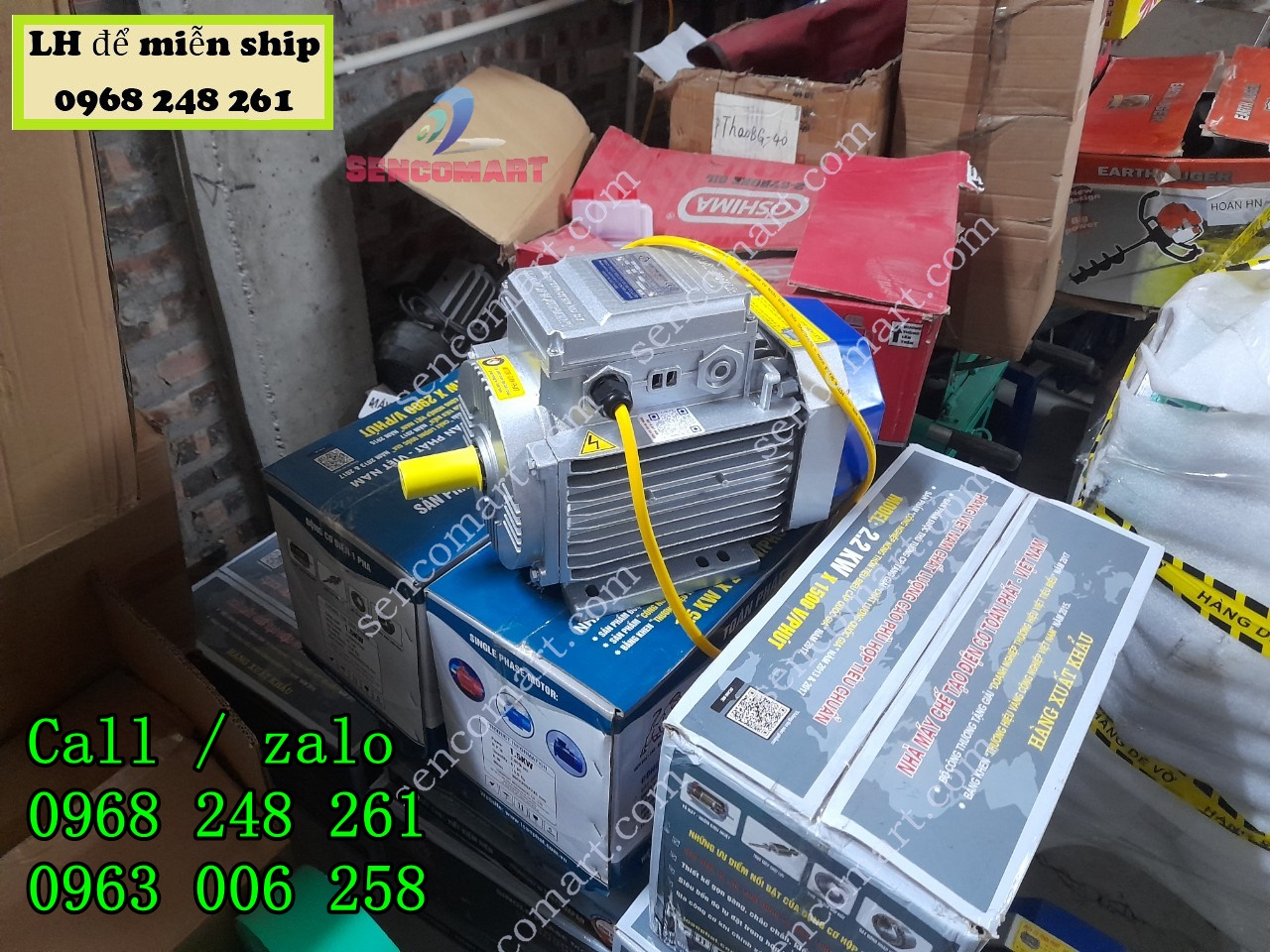 Động cơ 2,2 kw chính hãng Toàn Phát , tốc chậm 1400v/phút