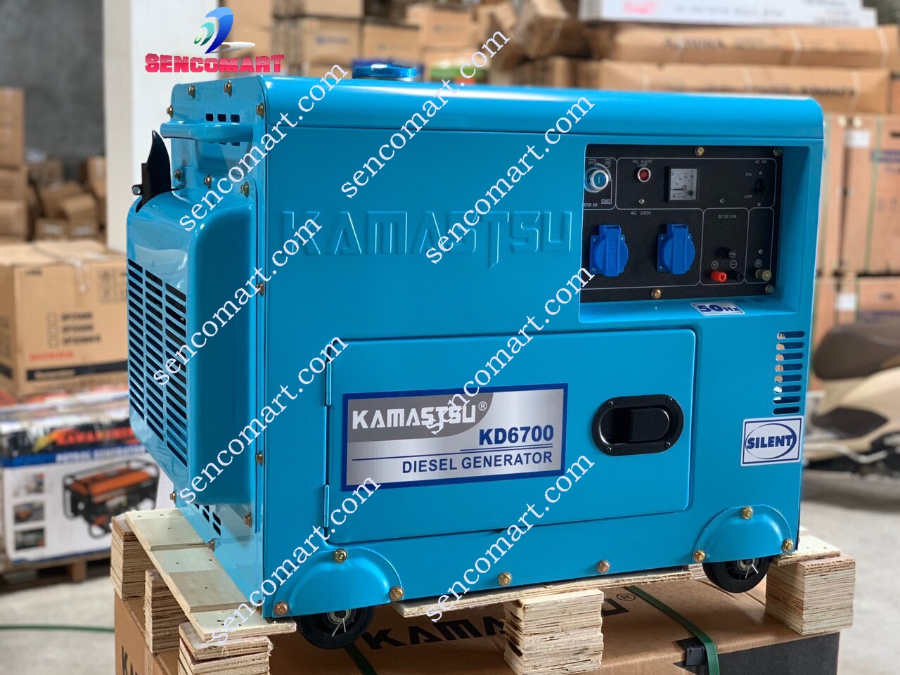 Máy phát điện chạy dầu 5.5kw Kamastsu KD 6700