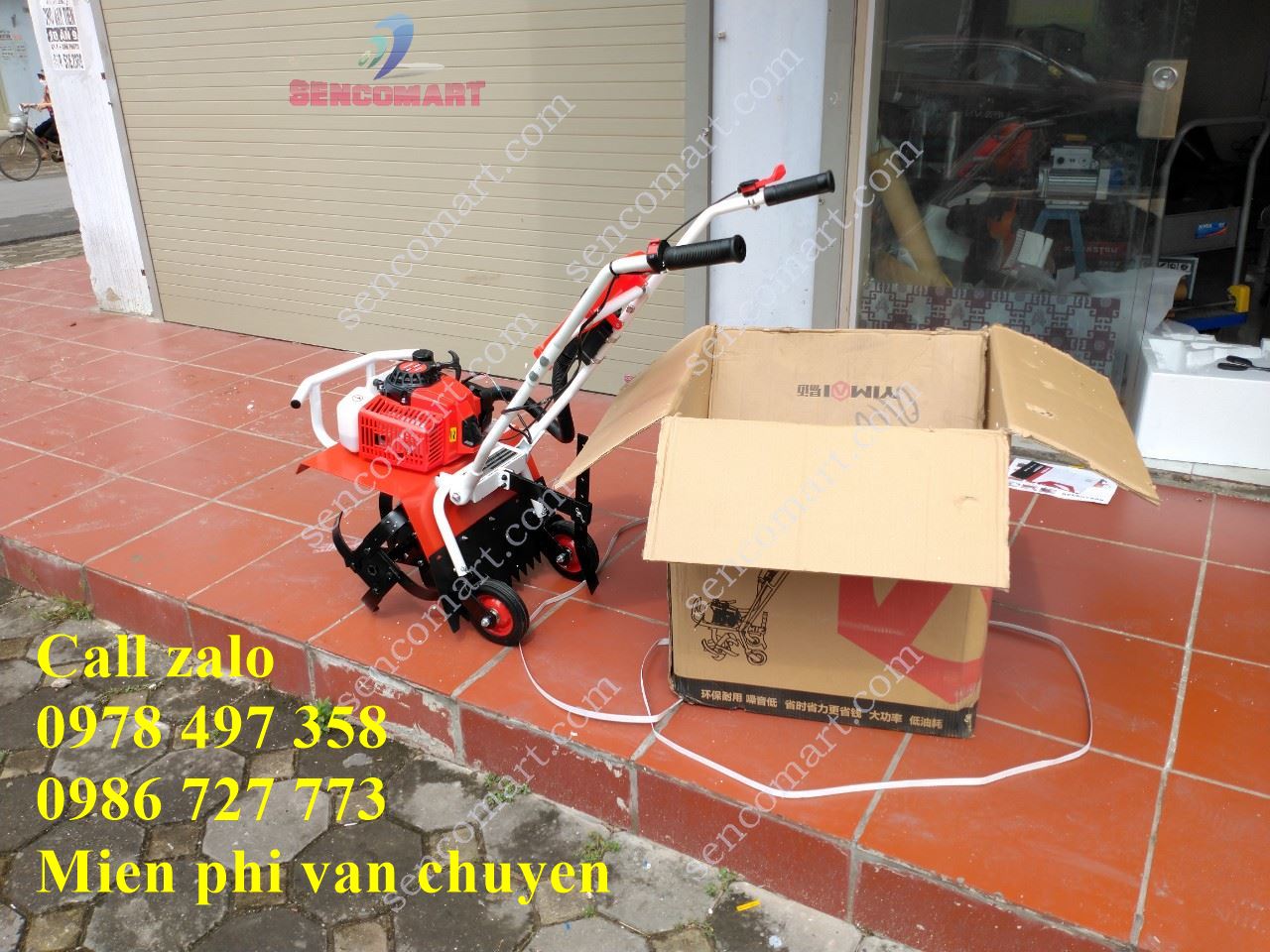 Máy xới đất mini động cơ xăng 2 thì YM680