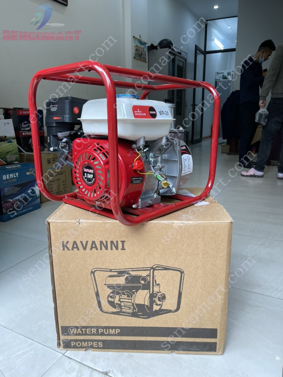 Máy bơm nước Kavanni WP20- Máy bơm nước đường kính ống hút xả 50 mm