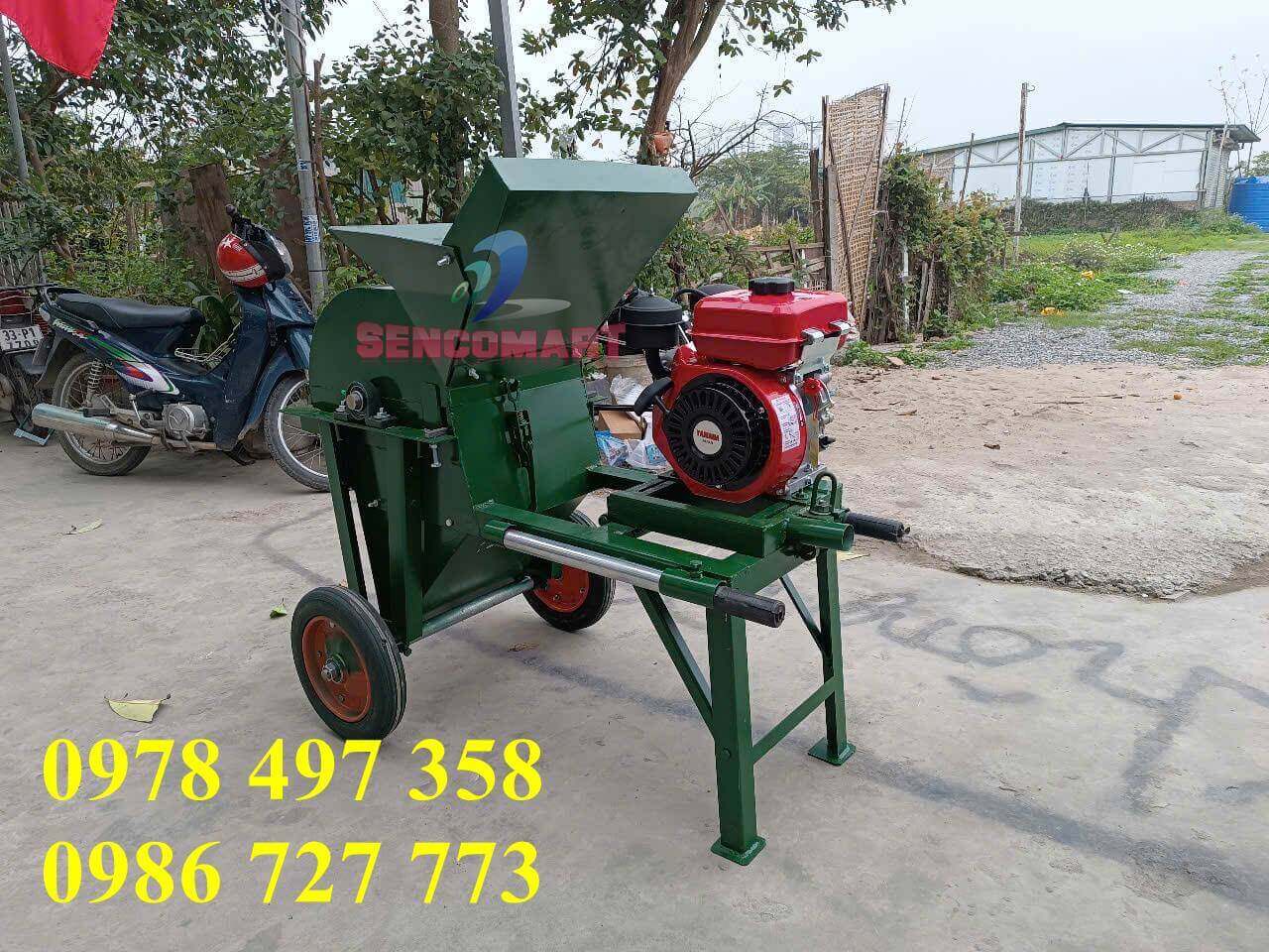 Máy nghiền đất sử dụng động cơ dầu diesel