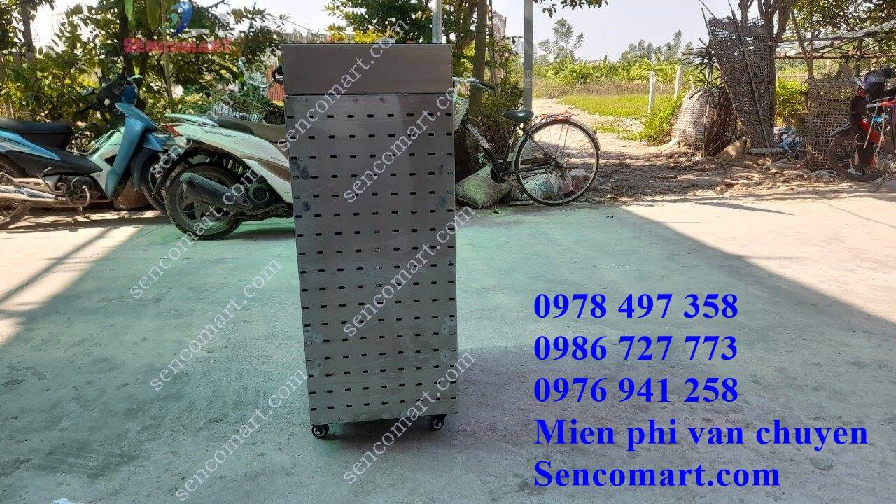 Máy sấy công nghiệp sấy hoa quả thực phẩm 20 khay hàng chuẩn inox tại sencomart