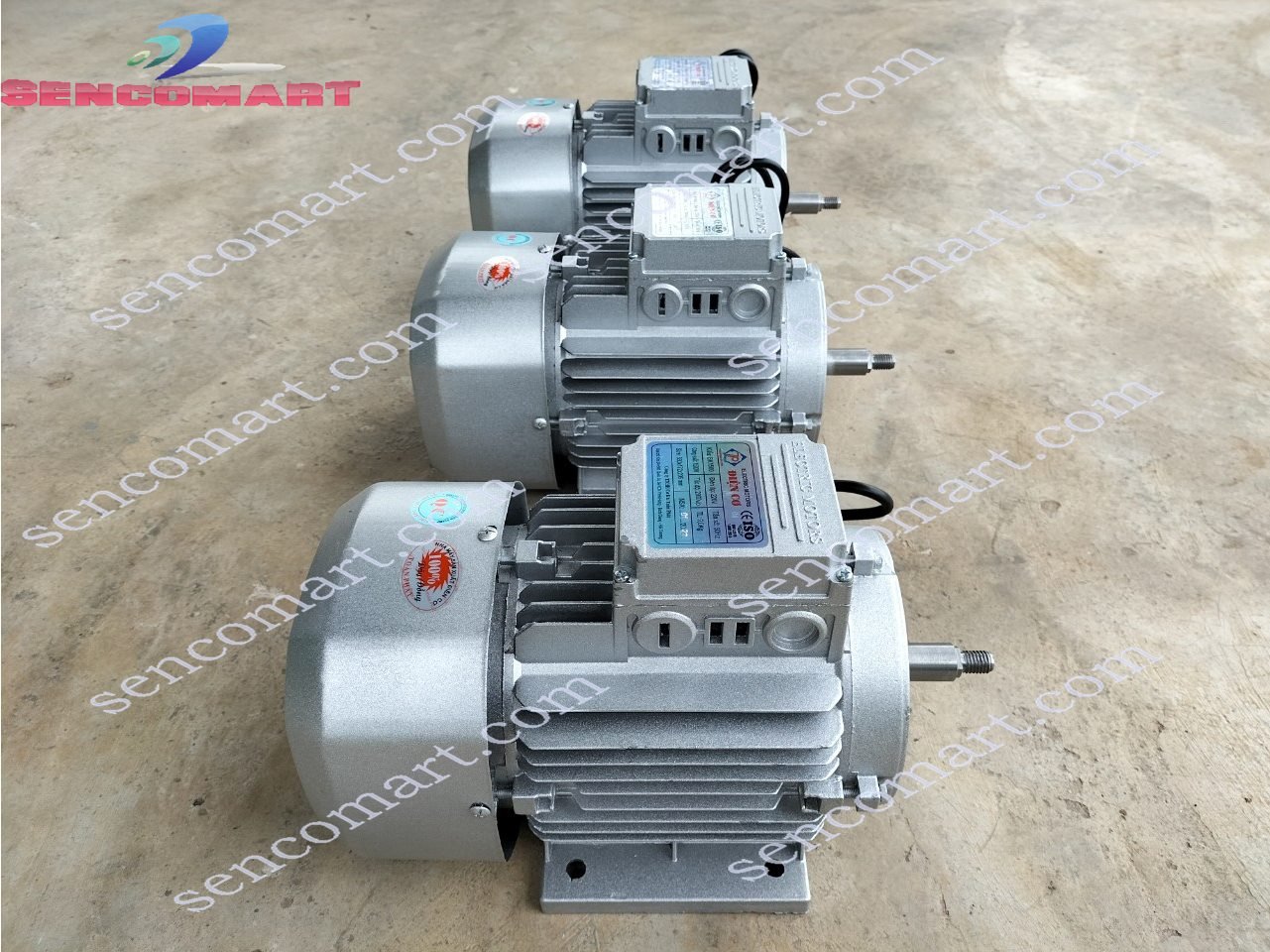 Động cơ mô tơ điện 1 pha 1,5kw tua nhanh 2900v/p dùng điện 220v dây đồng 100%