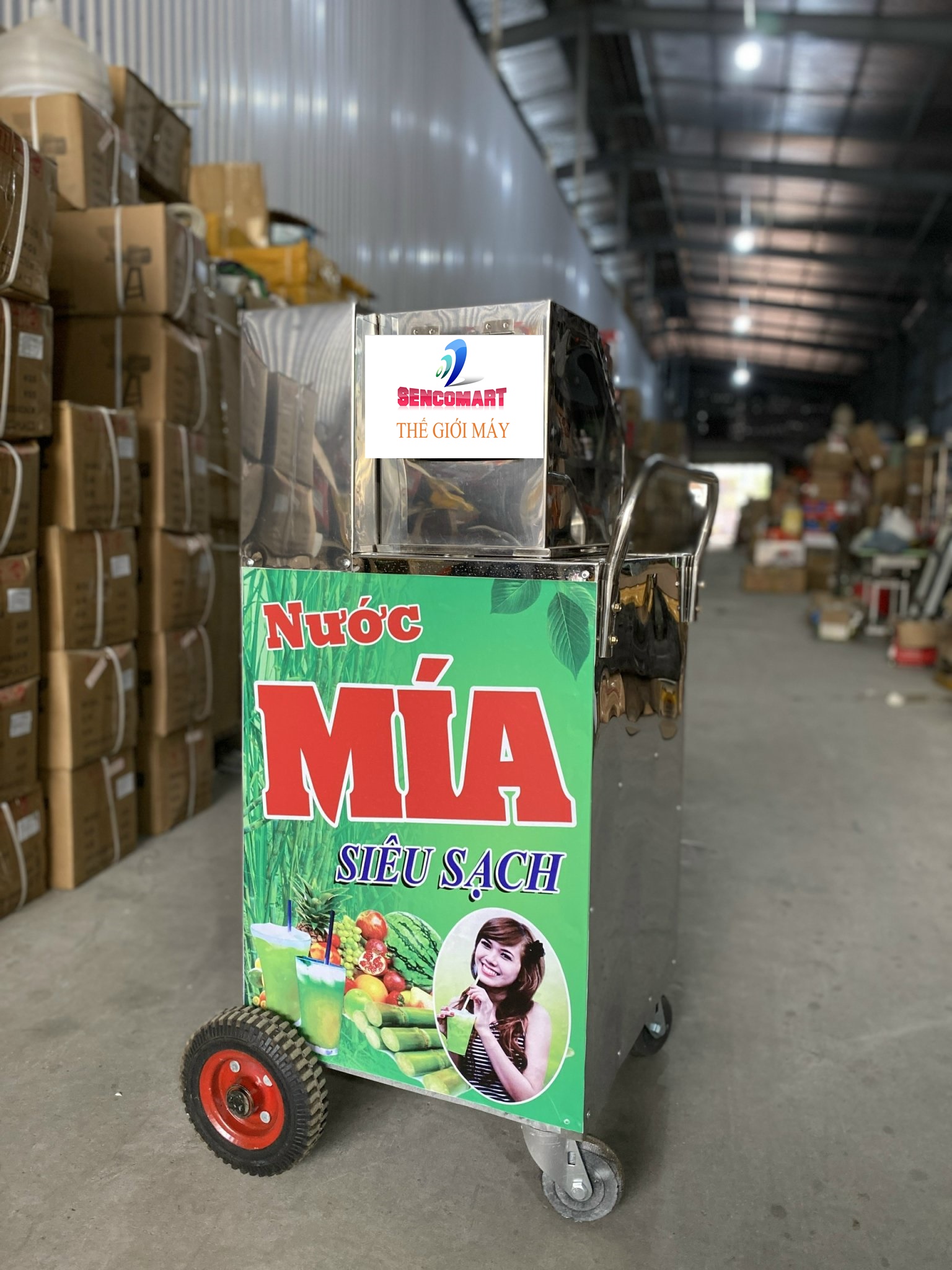 Máy ép nước lô inox có tủ chưa bao gồm mô tơ