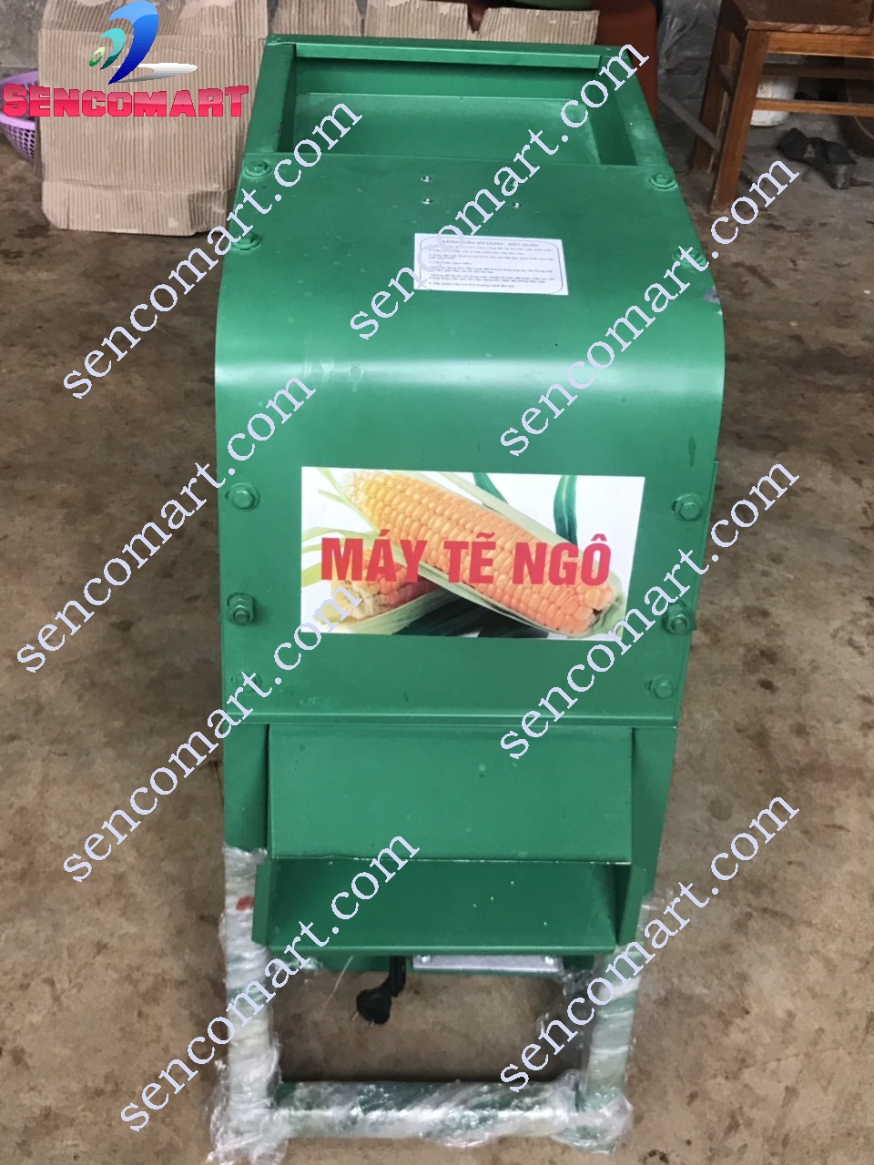 Máy tách hạt ngô, Máy tẻ hạt ngô bắp 1kw