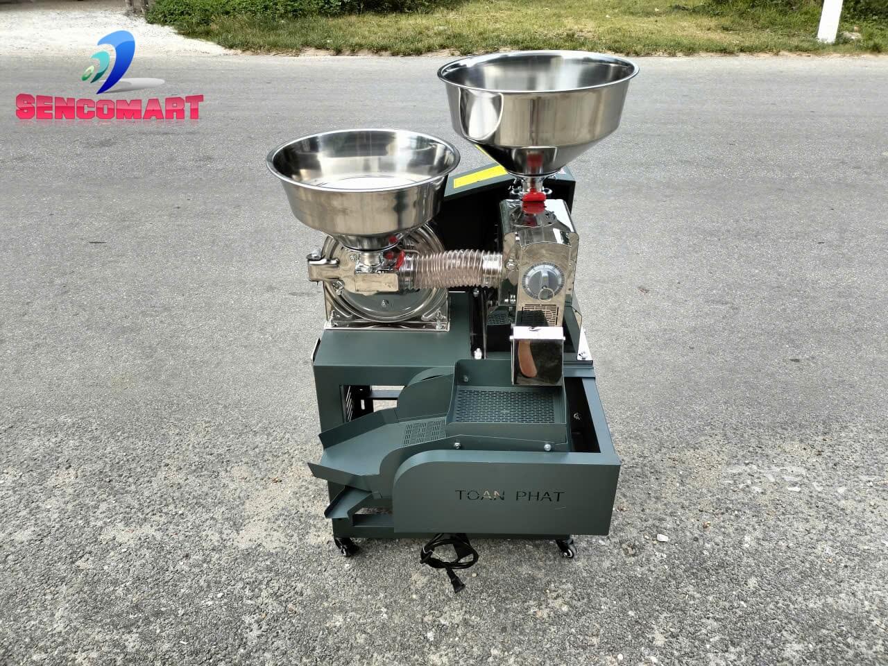 Máy Xát Gạo Nghiền Bột 4 Tác Dụng Toàn Phát TF800 Inox