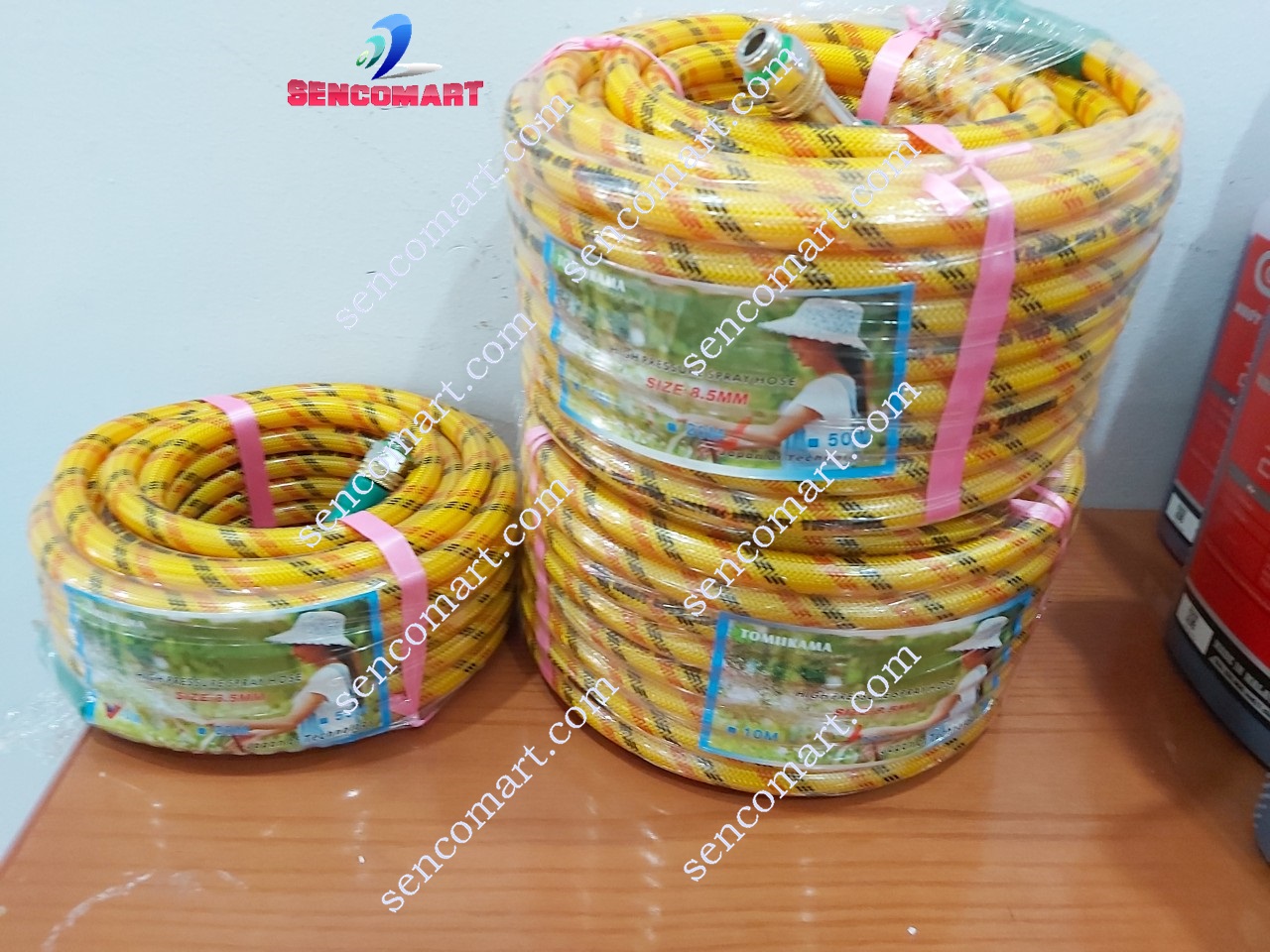 Dây hơi áp lực, dây phun xịt rửa 3 lớp Tomikama 20m