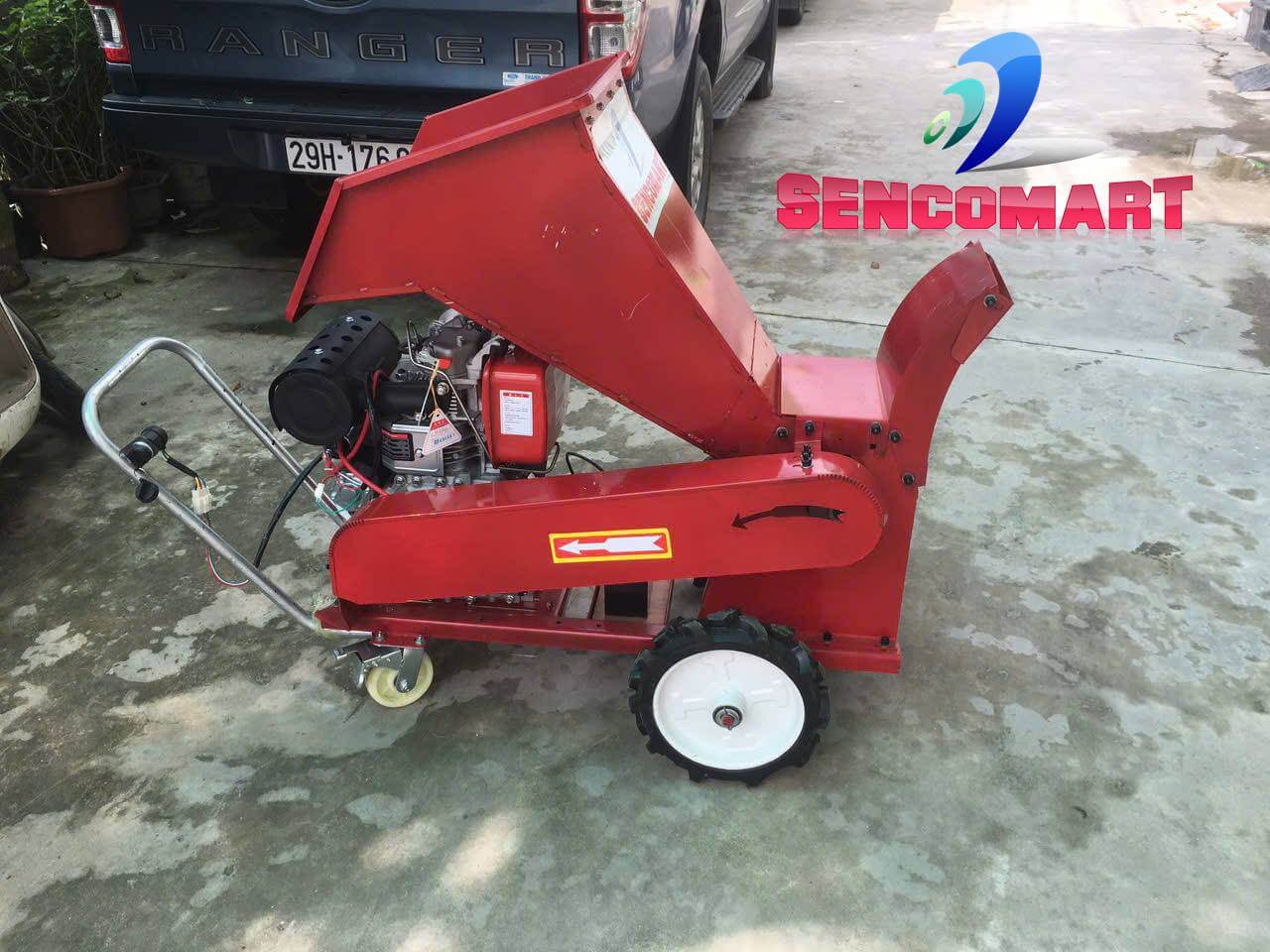 Máy Băm Gỗ Chạy Dầu Băm Cành Nhanh Năng Suất Cao