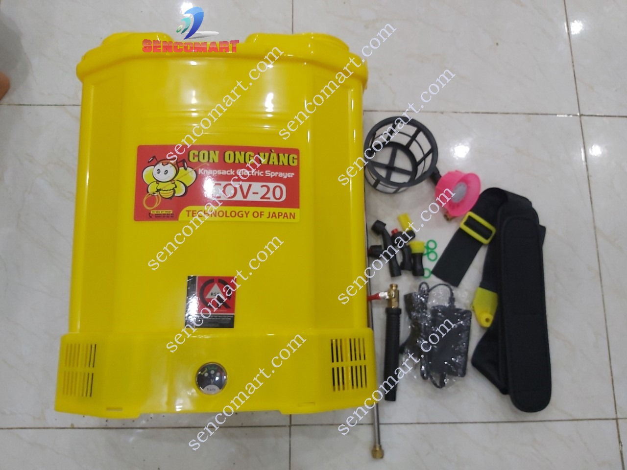 Bình xịt điện Con ong vàng COV-20, Máy phun thuốc khử trùng 20 lít