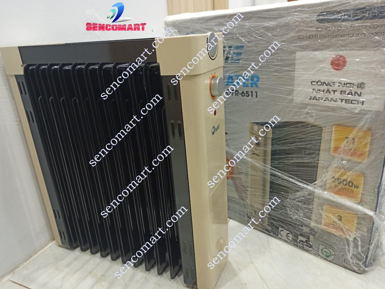 Máy sưởi dầu FujiE OFR6511 Thế Hệ Mới- máy sưởi cho phòng 15m và 20m không khô da