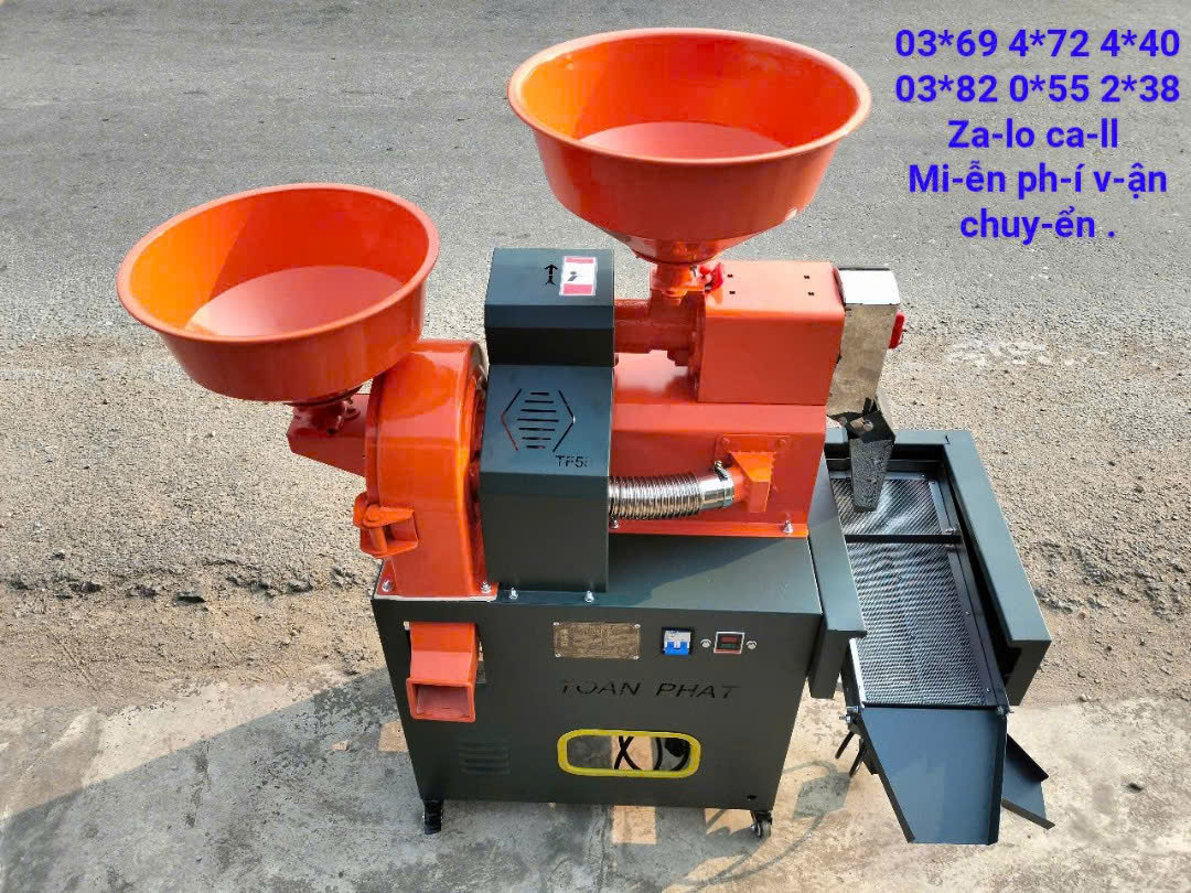 Máy Xát Gạo Nghiền Cám Liên Hoàn 3 Chức Năng Toàn Phát TF58