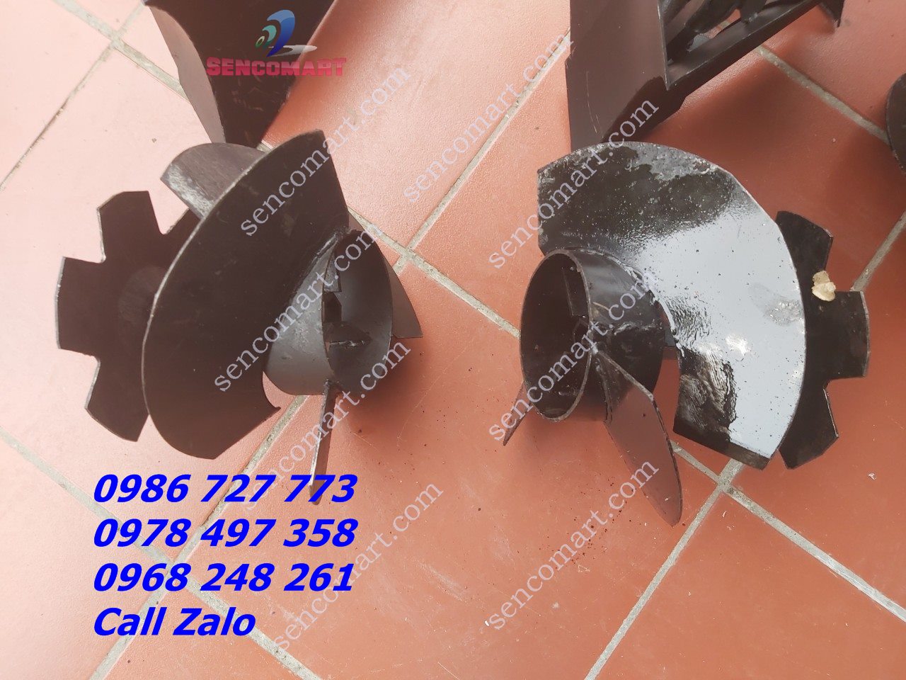 Bộ lên luống xoắn kèm cân bằng lắp cho mọi loại máy xới đất