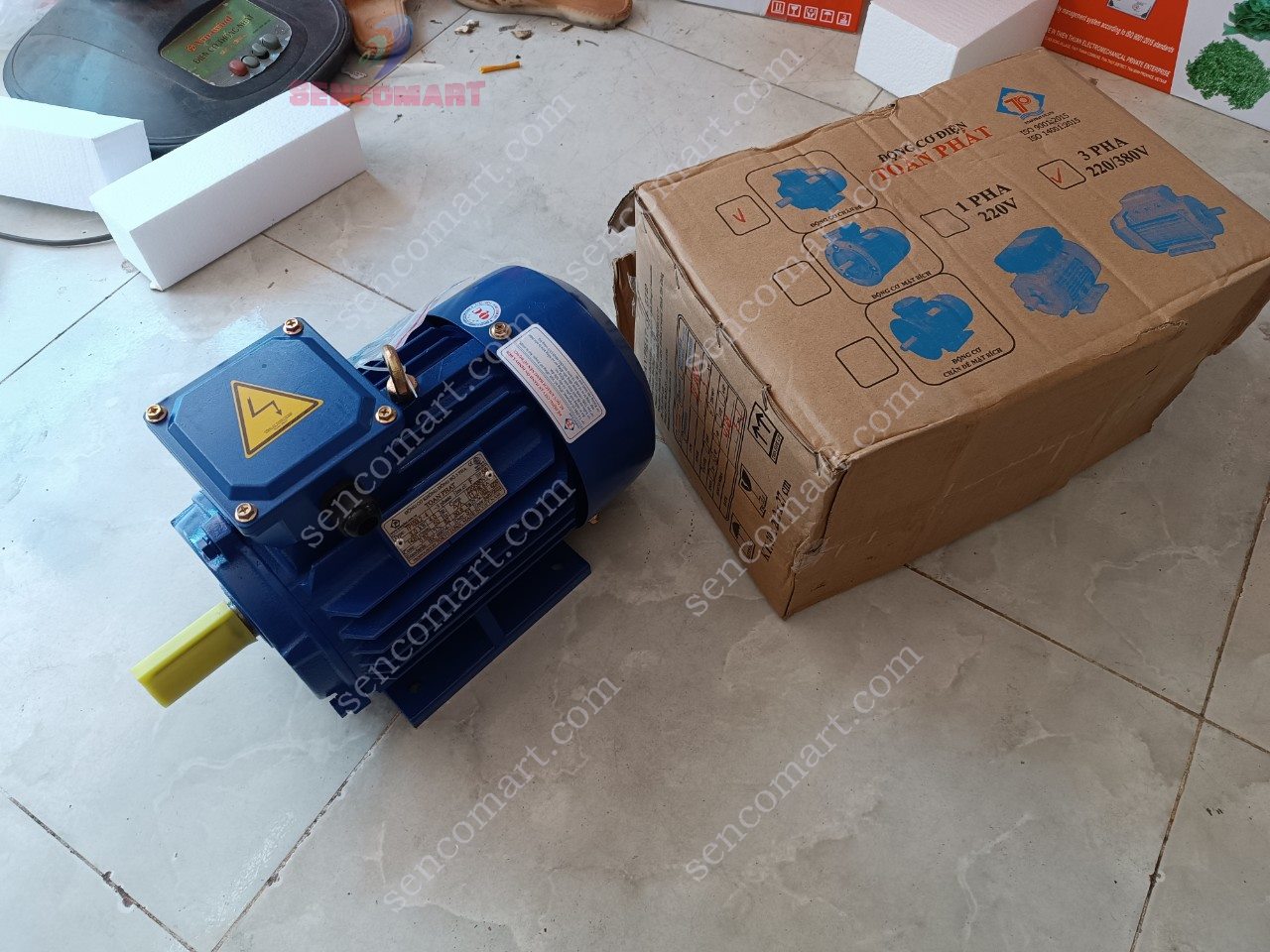 Động cơ điện 3 pha 3kw vòng tua 1450/ phút toàn phát ( 4,67hp)