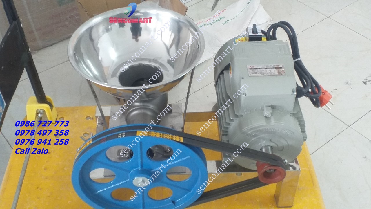 Cối đùn thịt, máy xay xương, xay xôi làm bánh 22 inox công suất 2,2kw