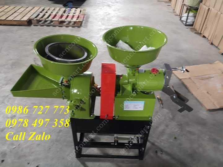 Máy xát gạo nghiền cám 2 chức năng S2CN-3KW